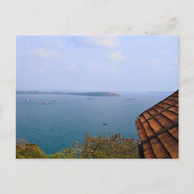 Blue sea from Goa,India Postcard (Front)