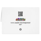 Blue sea glass gem pattern cards (Back Horizontal)