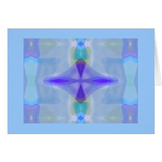 Blue sea glass gem pattern cards