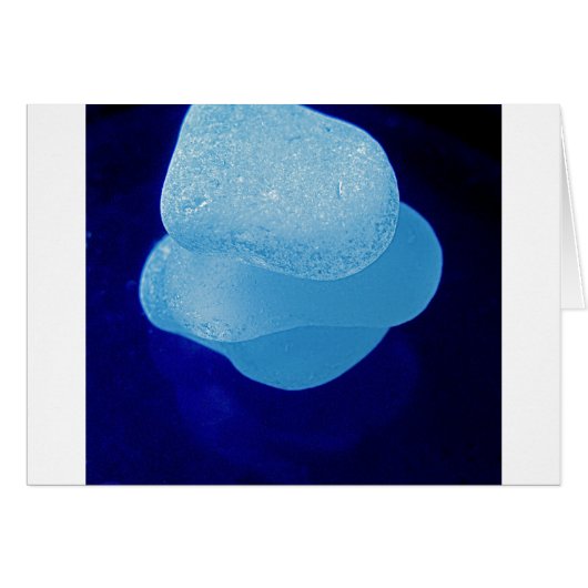 Blue Sea Glass Reflections Cards (Front Horizontal)