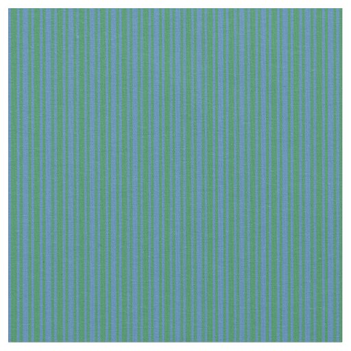 Blue & Sea Green Lines Fabric