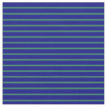 [ Thumbnail: Blue & Sea Green Lines/Stripes Pattern Fabric ]