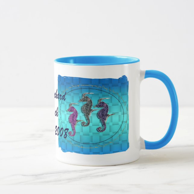 Blue Sea Horse Race. Mug (Right)