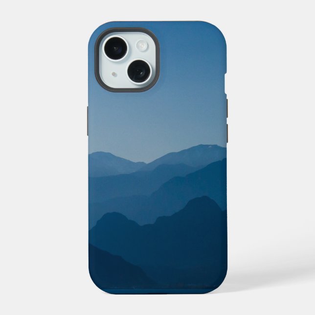 Blue Sea Landscape iPhone 15 Case (Back)