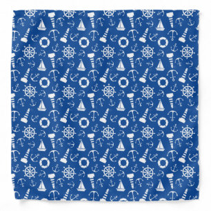 Blue Sea Pattern Bandana