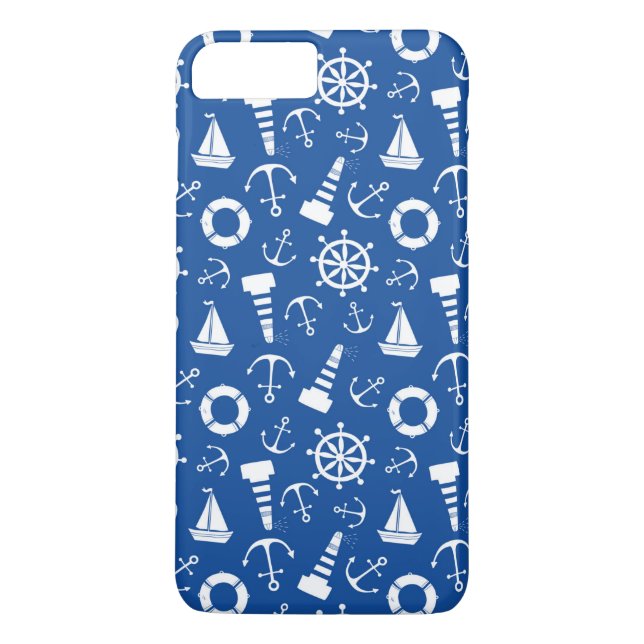 Blue Sea Pattern Case-Mate iPhone Case (Back)