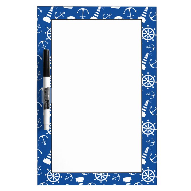 Blue Sea Pattern Dry-Erase Board (Front)