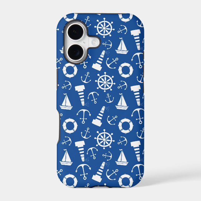 Blue Sea Pattern Iphone Case (Back)