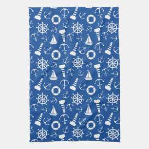 Blue Sea Pattern Kitchen Towel