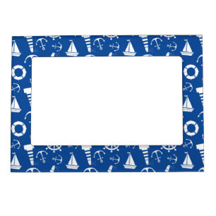 Blue Sea Pattern Magnetic Photo Frame