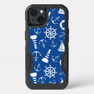 Blue Sea Pattern iPhone 13 Case