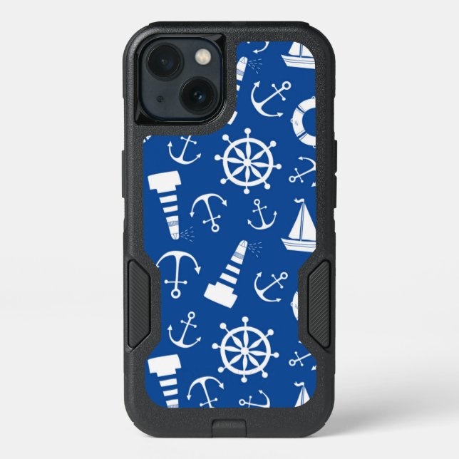 Blue Sea Pattern Otterbox iPhone Case (Back)