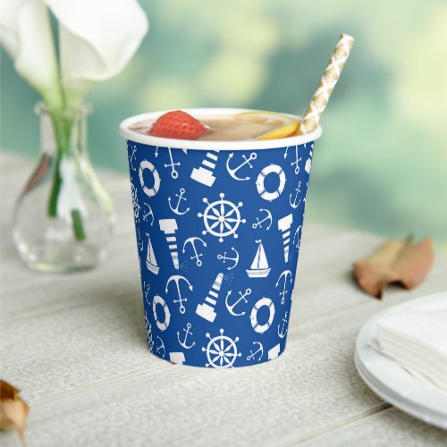 Blue Sea Pattern Paper Cups