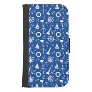 Blue Sea Pattern Phone Wallet