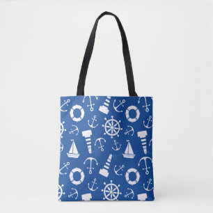 Blue Sea Pattern Tote Bag