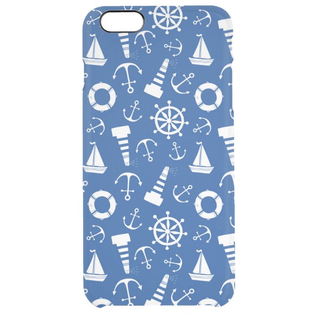 Blue Sea Pattern Uncommon iPhone Case (Back)