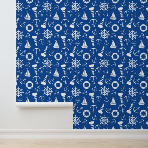 Blue Sea Pattern Wallpaper