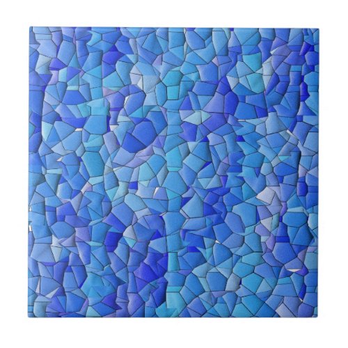 Blue Sea Pebbles  mosaic _ Mix And Match Tiles