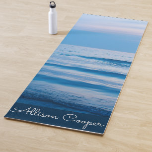 Blue Sea Sky beach  Yoga Mat