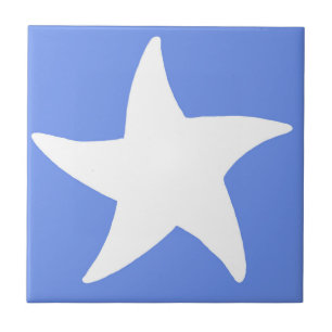 Blue Sea Star Ceramic Tile