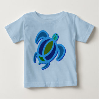 Blue Sea Turtle 2-Sided Infant T-Shirt