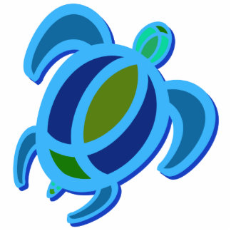 Blue Sea Turtle Ornament