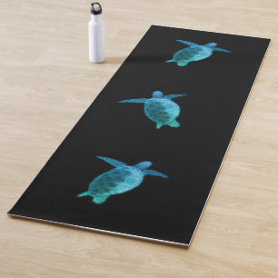 Blue Sea Turtle Yoga Mat