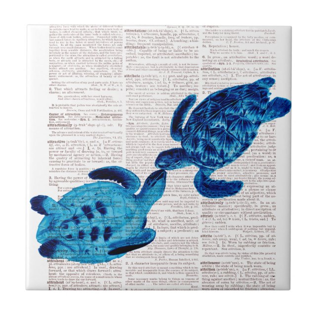 Blue Sea Turtles in Love Tile (Front)