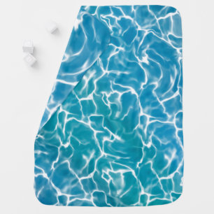Blue Sea Water Baby Blanket