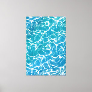 Blue Sea Water* Canvas Print