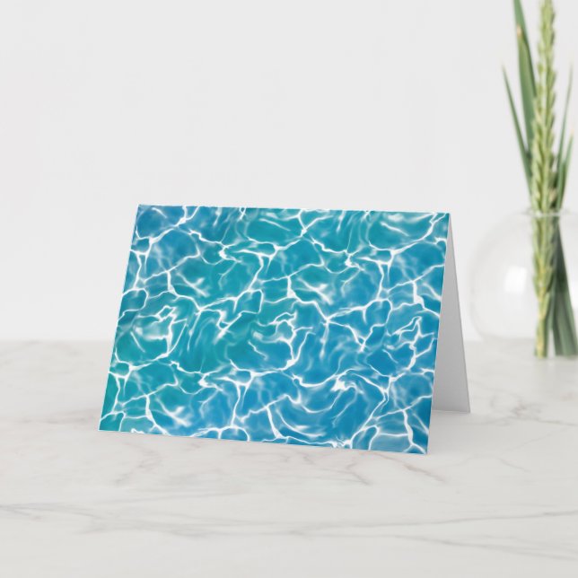 Blue sea Water Card (Front)