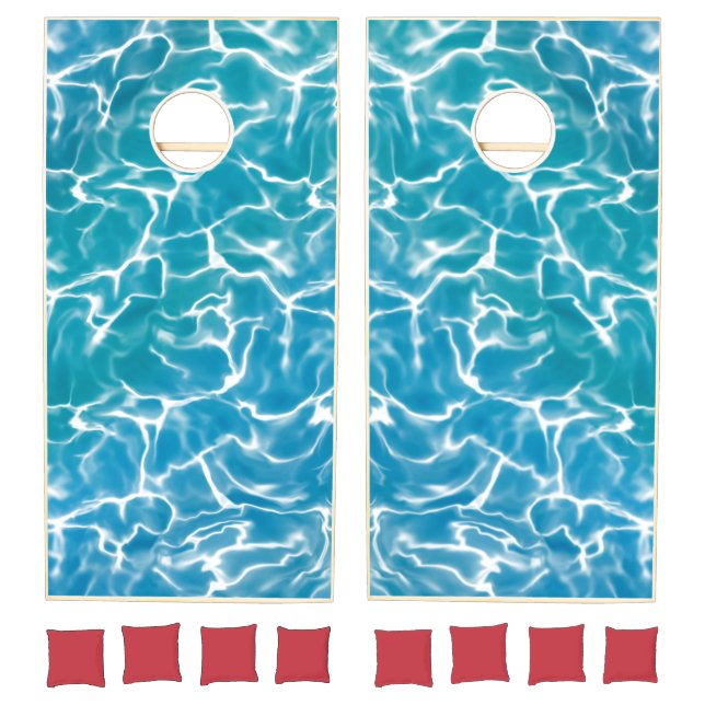 Blue Sea Water* Cornhole Set (Set)