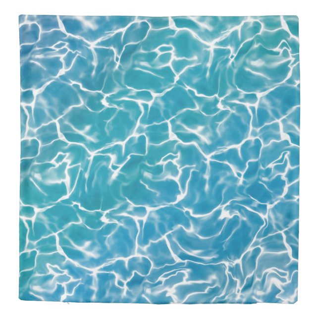 Blue Sea Water* Duvet Cover (Back)