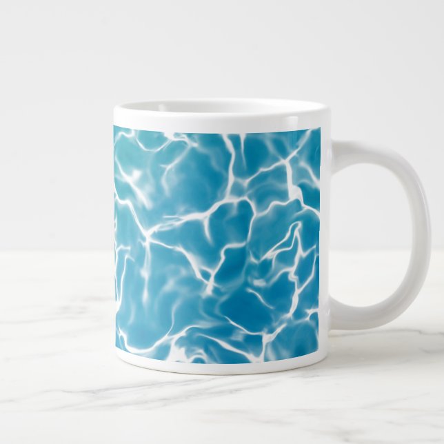 Blue Sea Water* Giant Coffee Mug (Right)