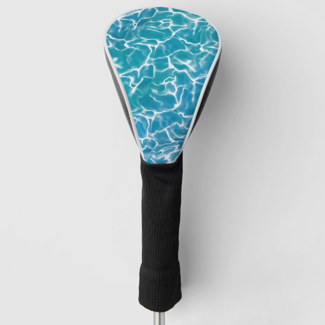 Blue Sea Water Golf Head Cover (Front)