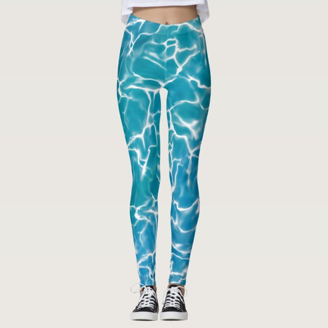 Blue Sea Water* Leggings (Front)