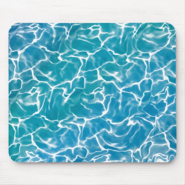 Blue Sea Water* Mouse Pad (Front)