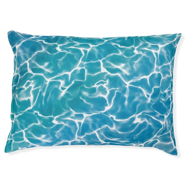Blue Sea Water* Pet Bed (Front)