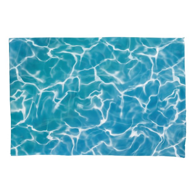 Blue Sea Water* Pillow Case (Front)