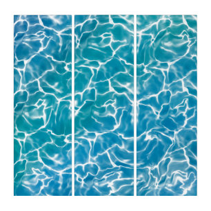 Blue Sea Water Triptych