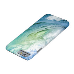 blue sea water watercolor design barely there iPhone 6 case