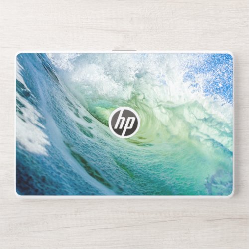 blue sea water watercolor design HP laptop skin