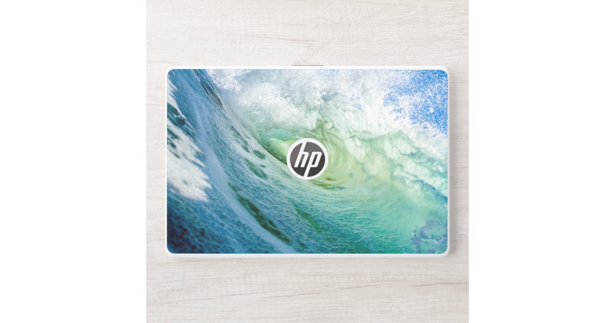 blue sea water watercolor design HP laptop skin | Zazzle