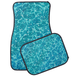 Blue Sea Water with Sparkles Car Floor Mat