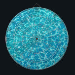 Blue sea Water with Sparkles Dart Board<br><div class="desc">Blue sea Water with Sparkles</div>