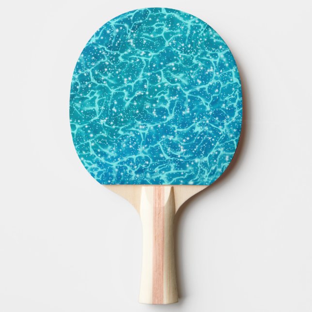 Blue sea Water with Sparkles Ping Pong Paddle (Front)