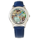 Blue Seaglass Watches Custom Sea Glass Shells at Zazzle