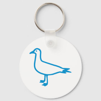 Blue Seagull Keychain