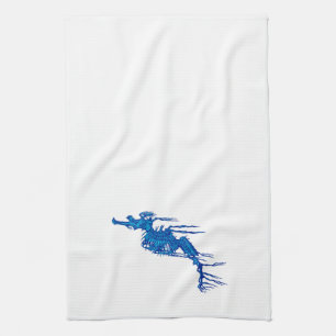 Blue Seahorse Kitchen Towel