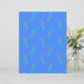 Blue Seahorse Pattern (Standing Front)